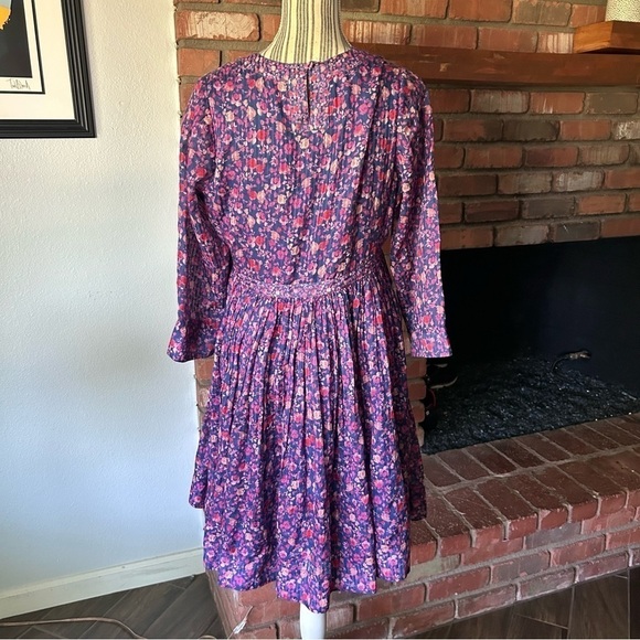 HATCH Maternity Pink Floral Cotton Silk Blend Shift Dress Sz 0 - Picture 6 of 8